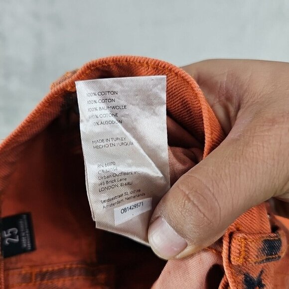 BDG The A-Wide Jean Jeans Womens 25 Orange Ombre Acid Wash Grunge High Rise NWT - Picture 16 of 16